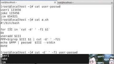 红帽RHCE认证【2.1.2】中级/shell脚本/  如何利用Linux Shell脚本批量添加用户