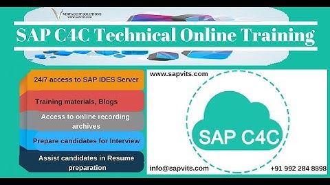 SAP C4C Technical Course Contents Video