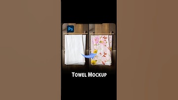 Make Towel Mockup in adobe photoshop #shorts