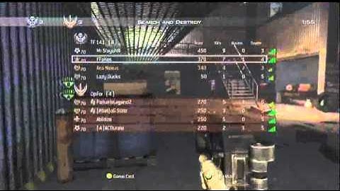 Map 1 Proof - Scrapyard MW2 4v4 VS. Abilitize, og statz, ak doomm, ACRurate