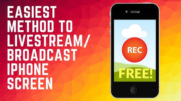 EASIEST + FREE METHOD TO LIVESTREAM/BROADCAT IPHONE SCREEN (No Jailbreak or computer required)