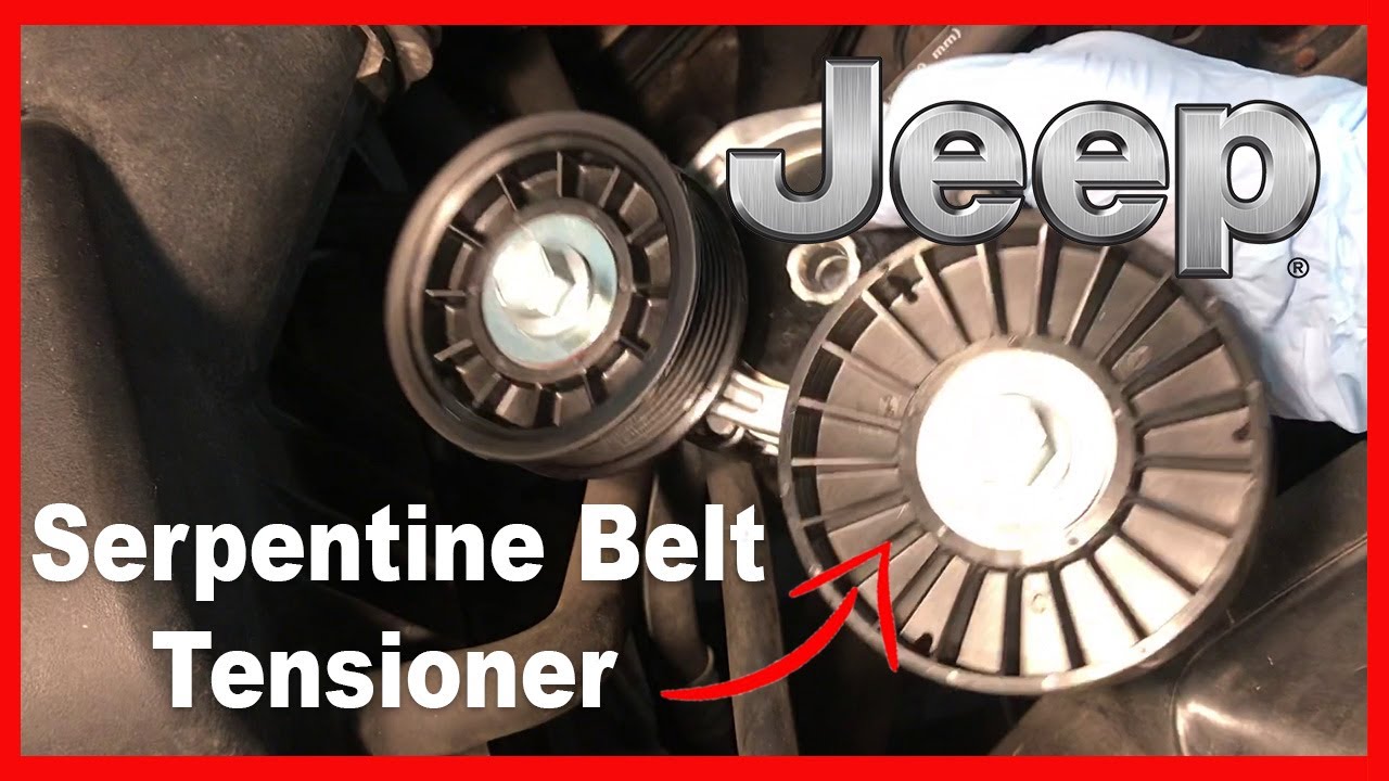Jeep Grand Cherokee Serpentine Belt Tensioner Replacement - YouTube