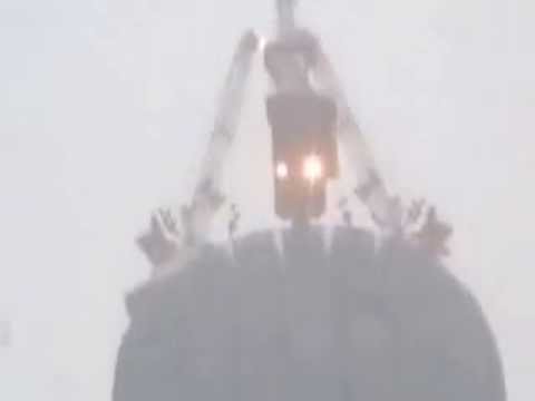 雪の中、東京スカイツリー