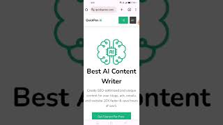 QuickPen AI - The Best AI Content Writer | QuickPen AI Demo