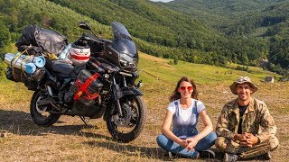 Motorcycle travel. Ukraine, Carpathian mountains