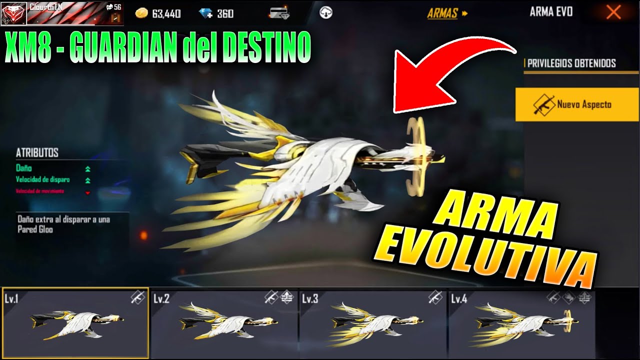 LLEGÓ! NUEVA ARMA EVOLUTIVA XM8 GUARDIAN del DESTINO en FREE FIRE! NUEVA ACTUALIZACION y MAS - YouTube