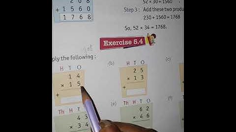 Class 3rd math exercise 5.4 and 5.5