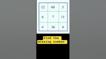 Find the missing number in the grid #ytshorts #maths #grid #puzzle