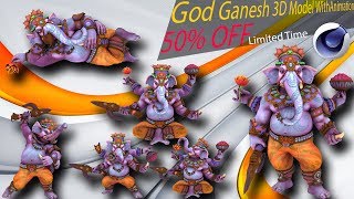 Lord Ganesh Ji - VR And AR low-poly - 3D model screenshot 5