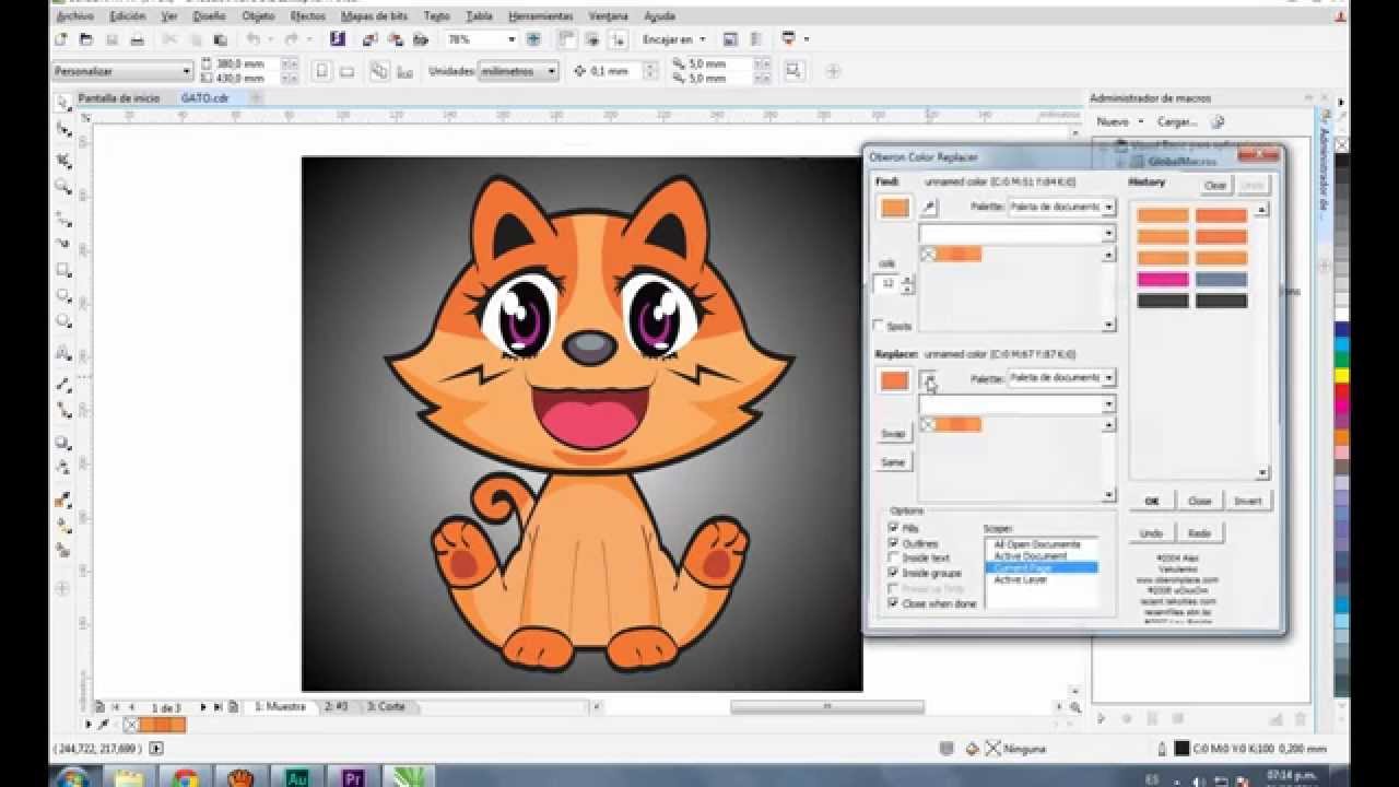 Details 48 como cambiar el color de un logo en corel draw