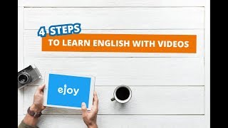 4 STEPS to LEARN ENGLISH WITH VIDEOS on eJOY English App screenshot 1