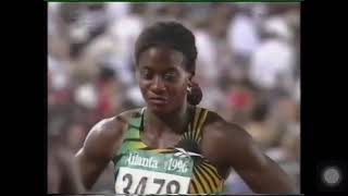 Womens 100M Final Atlanta Olympics 1996
