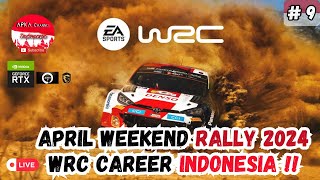 EA WRC 2024 | April Rally 2024 WRC Indonesia Career - 9 #wrc #eawrc #livestream