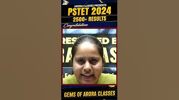 Pstet 2024 Qualified Student | Soniya Rani | Gems of Arora Classes