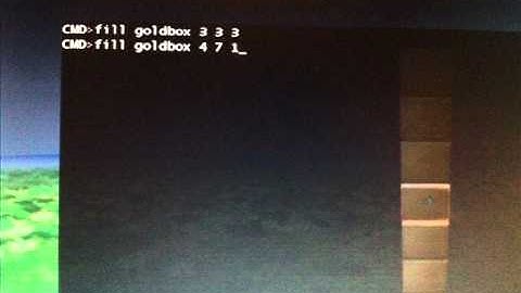 Fortresscraft Fill Command