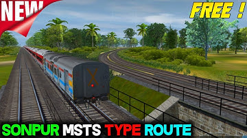 TRAINZ SIMULATOR SONPUR ROUTE DOWNLOAD MSTS TYPE 😍