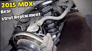 How to replace Rear Strut on ACURA MDX 2015 +  full guide  (DIY)