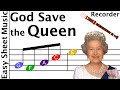 How to Play God Save the Queen on Recorder | Easy Beginner Sheet Music