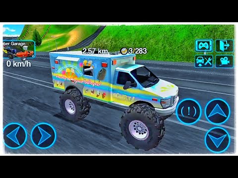 Game Mobil es krim truck driving hill mainan mobil 