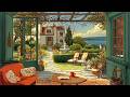 beautiful summer morning in grandma’s garden with oldies playing in another room