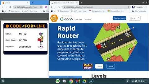 Rapid Router Sign In