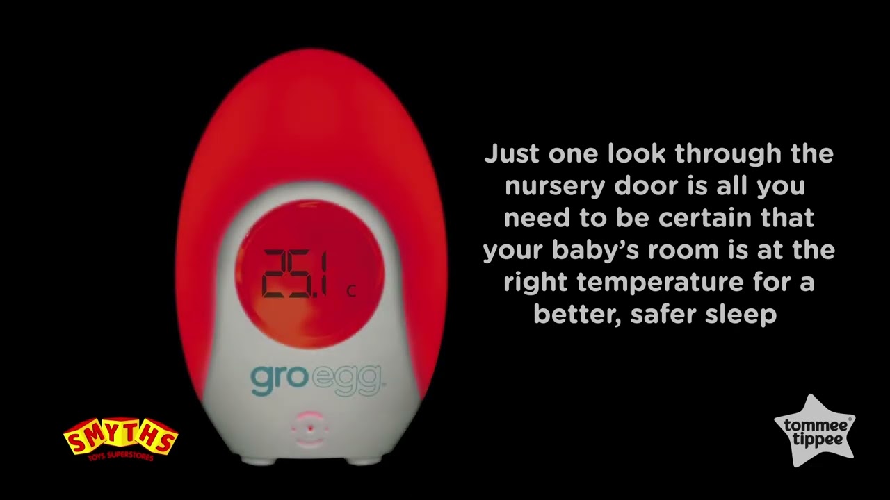 The Gro Company Gro-Egg Room Thermometer Baby Nursery Nightlight NEW With  Cover