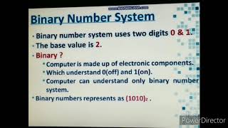 Class 7, COMPUTER CHAPTER 1: NUMBER SYSTEM PART 1