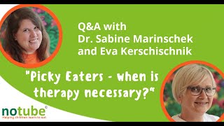 Live Q&A "Picky-Eaters and ARFID - when is therapy necessary" screenshot 5