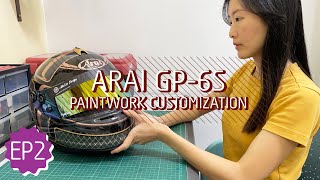 ARAI GP 6S | ASMR | Elegant E. | Metallic Paints | Helmet Paintwork Process [ENG SUB] [EP 2]