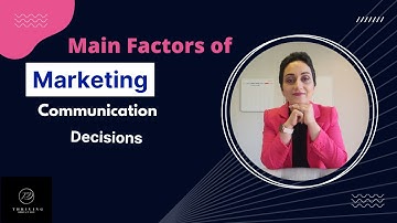 Main factors of marketing communication decisions