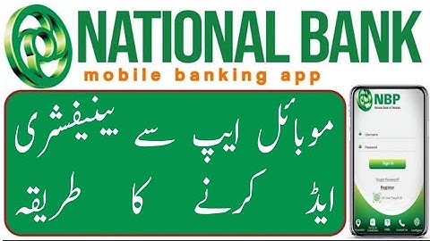 How to add beneficiary on NBP mobile App | How to add payee nbp bank mobile app | NBP Digital app |