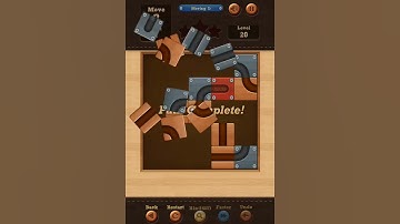 Roll the Ball slide puzzle Moving D Pack Level 20 Solution