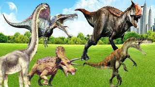 rimas infantiles de dinosaurios para niños | dibujos animados de dinosaurios  - YouTube