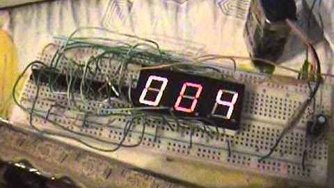 4026 decade counter & 7 segment display driver a cascade of 3