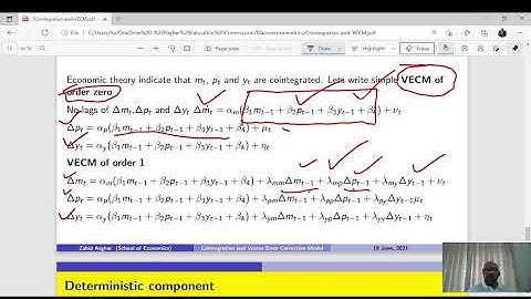 اردو/हिंदी  Cointegration and Vector Error Correction Models Part-1 (Urdu/Hindi)