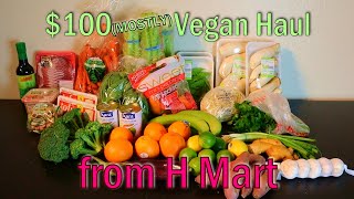 $100 of Groceries at H Mart (mostly vegan)