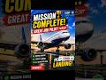 ✈️ Mission Complete! Great Job Pilot 😱 | Flight Simulator #Shorts