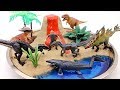 DIY DINOSAUR VOLCANO ISLAND - Jurassic World Fallen Kingdom Dinosaurs! Indoraptor VS Blue Toys