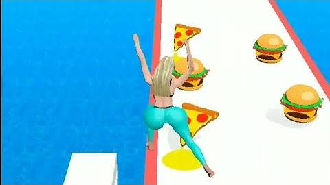 🍔🍕Fart Runner All Level Gameplay Android Run Games Girls #70