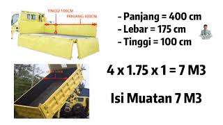 Cara Menghitung Volume Isi Muatan Truk | Kubikasi M³