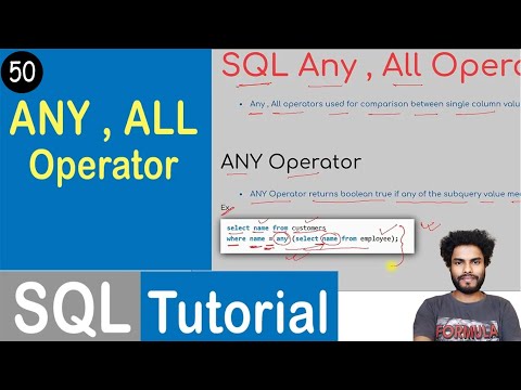 Video: SQLda NOT LIKE operatori bormi?