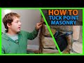 How To Tuck Point Masonry Rock or Veneer with Mortar Using Grout Bag