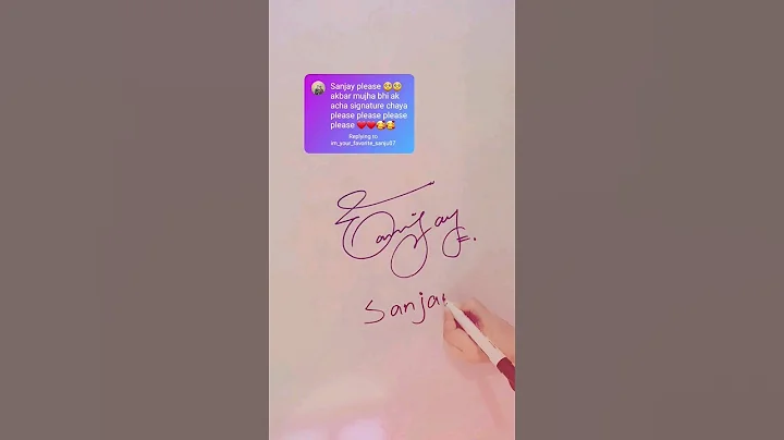 Sanjay ♡ Name Signature Style By ‎@Signwithus#Art #Shorts