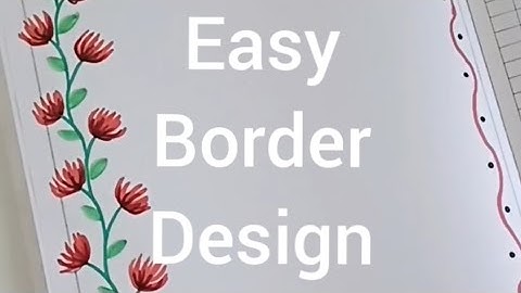 Easy border @rangally_ritu #easyborder #beautifulborderdesign #borderart #borderpattern #frontpage