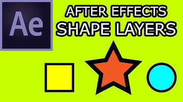 AE012 How to use Shape Layers in After Effects