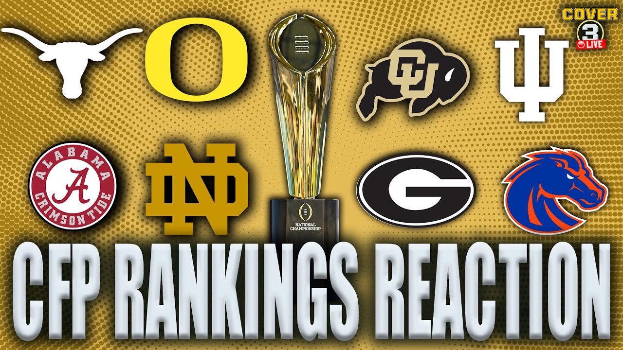 Alabama Ranking NEW 2024 CFP Rankings Reveal Reaction: Alabama Sneaks In, Miami Drops ...