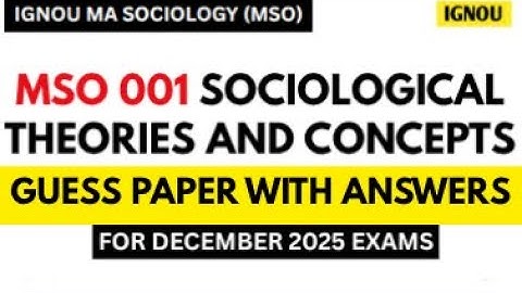 IGNOU MSO 001 MOST IMPORTANT QUESTIONS FOR DEC 2025 EXAM😱IGNOU MSO 001 GUESS PAPERS #ignou #mso001