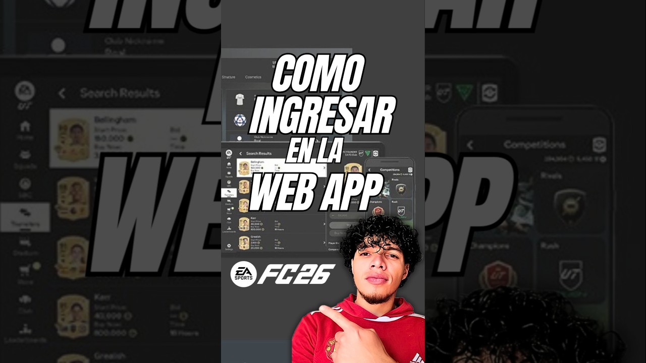 TUTORIAL DE COMO INGRESAR EN LA WEB APP DE FC26  