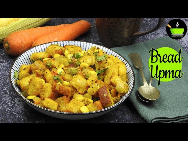 Bread Upma | Easy Breakfast & Snacks Recipe | Dinner Recipe | Lunch Box Recipe | Bachelor Cooking | She Cooks