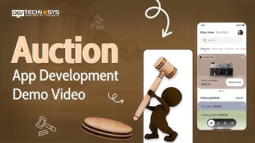 Auction App Development Demo Video | Feature Walkthrough & UI/UX Showcase | Dev Technosys